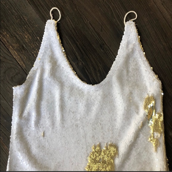 Free People Seeing Double Sequin Slip Dress - Picture 5 of 8